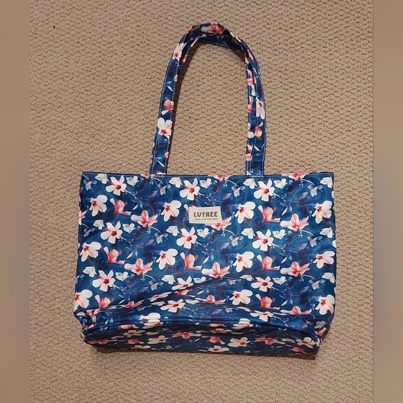 BNWOT Floral Nylon Tote - Picture 1 of 5